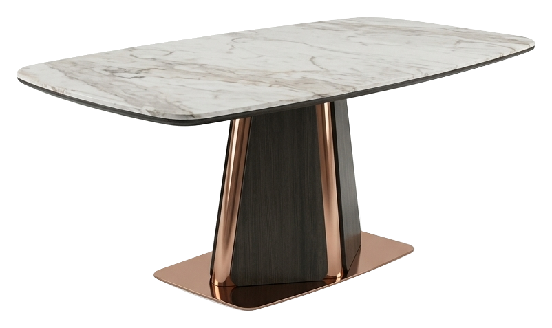 Mesa de jantar Eira — tampo venado